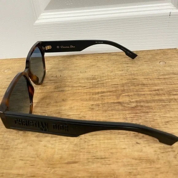 DIOR DIORID1 57-16 145 Dark Havana Tortoise Sunglasses - Picture 6 of 16
